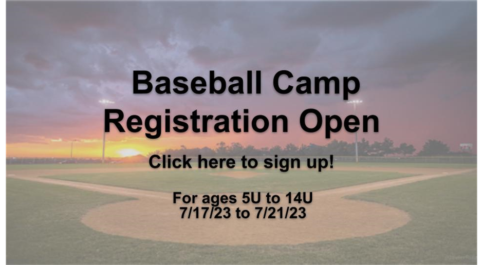 Baseball Camp Registration